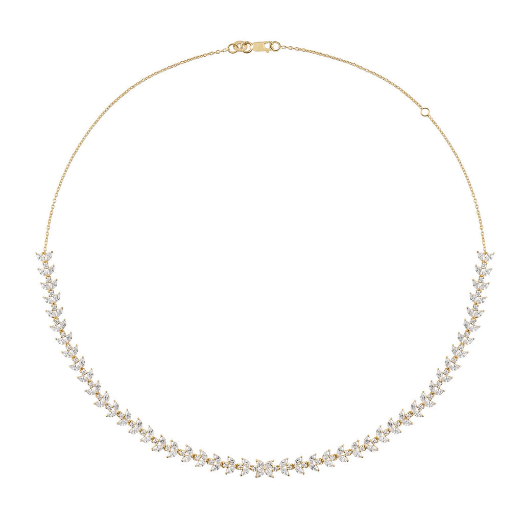 Marquise tennis necklace