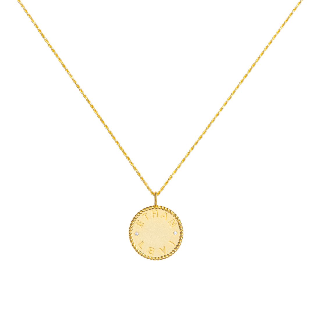 Personalized Disc Necklace | Add Text + Graphics for Unique Jewelry